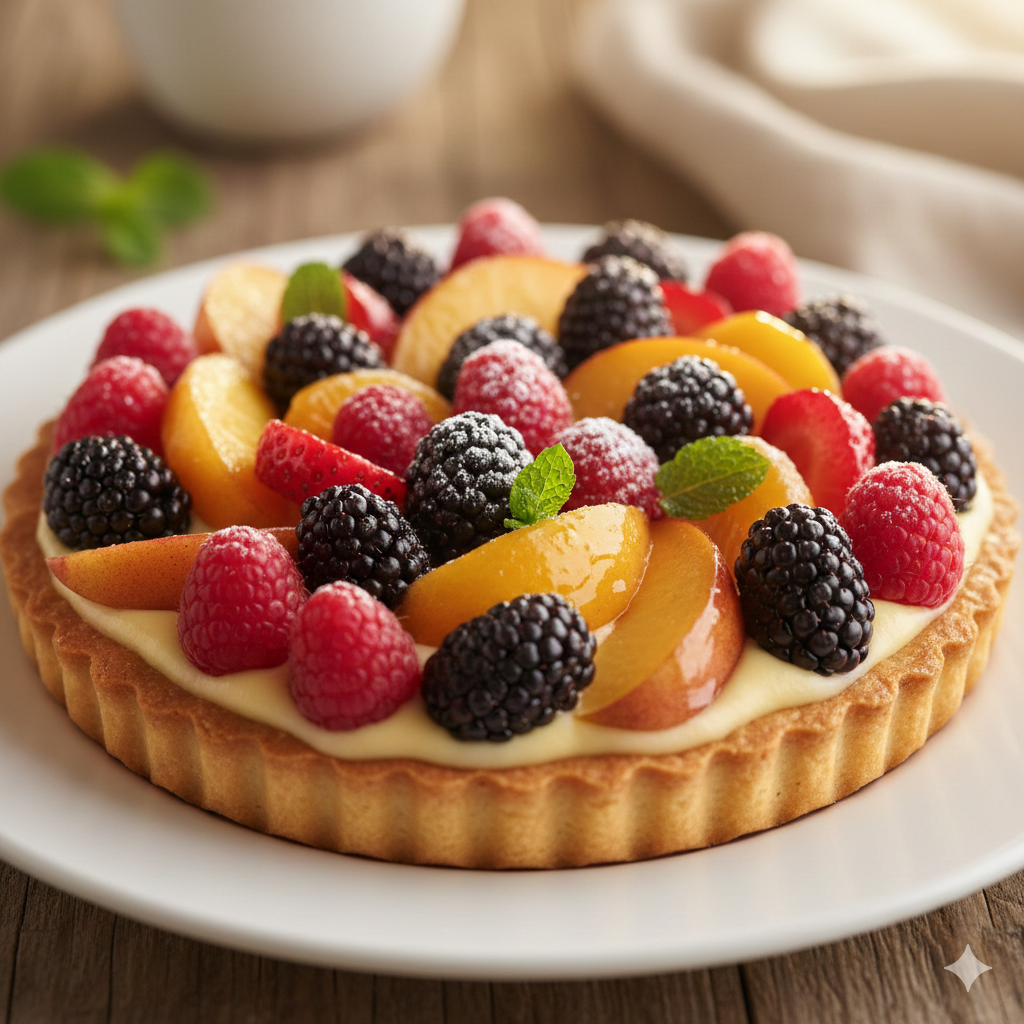 SNS映えする美しい季節のフルーツタルト